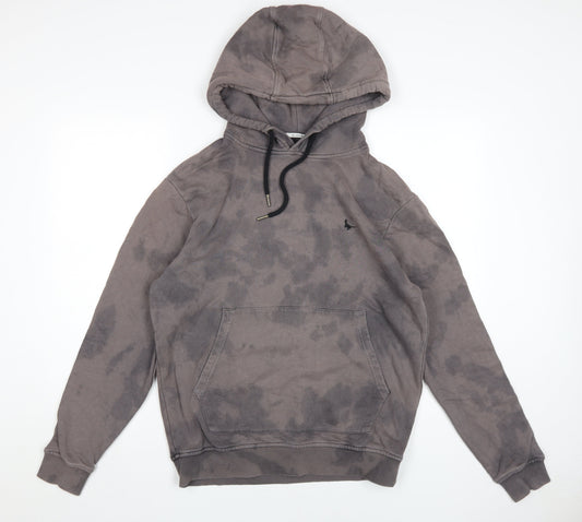 Jack Wills Men's Grey Pullover Hoodie, S, Cotton