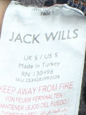 Jack Wills Men's Grey Pullover Hoodie, S, Cotton