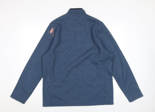 Mountain Warehouse Men's Blue 1/4 Zip Sweatshirt M