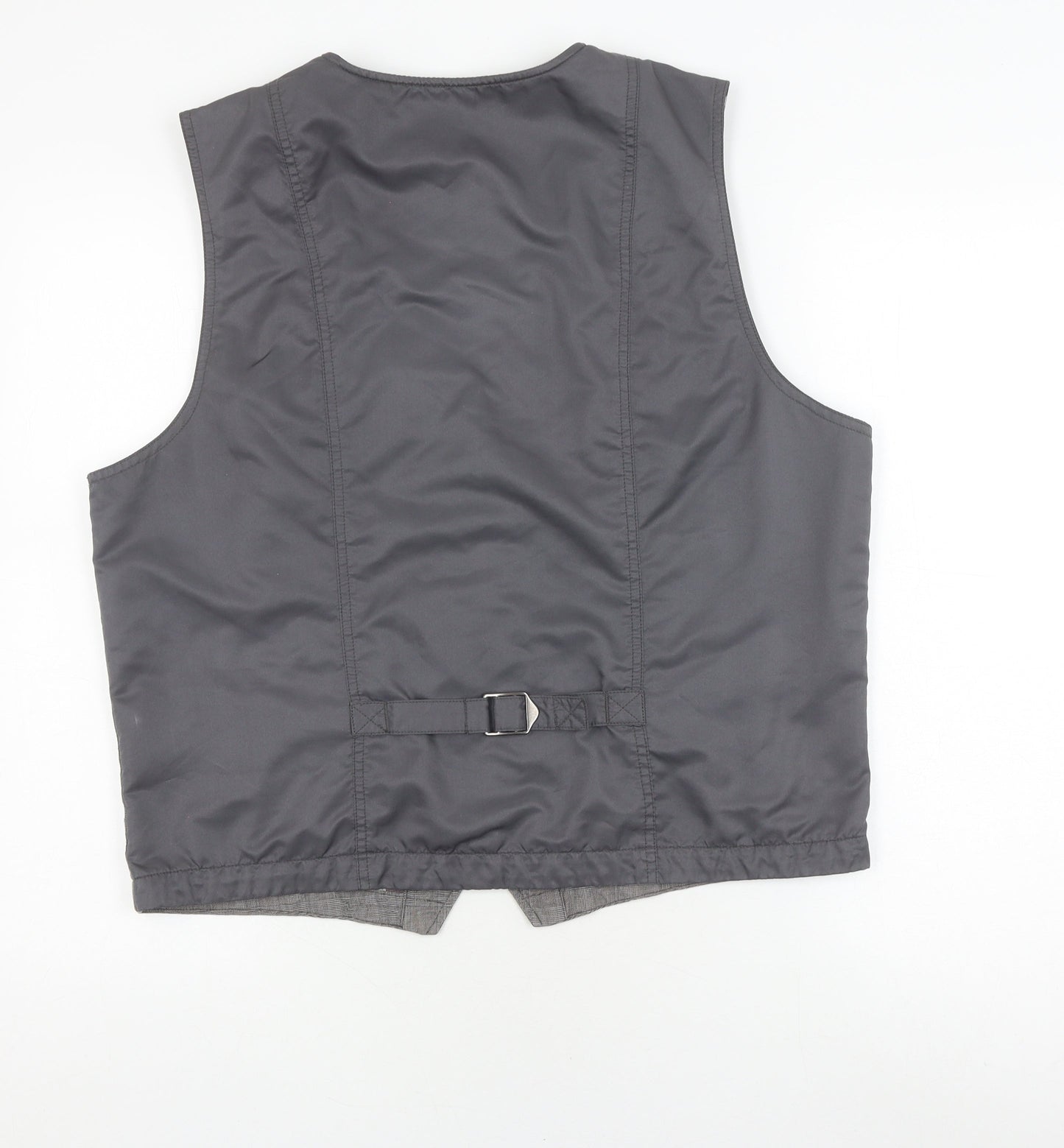 Lee Cooper Men's Grey Waistcoat XL, Cotton and Polyester