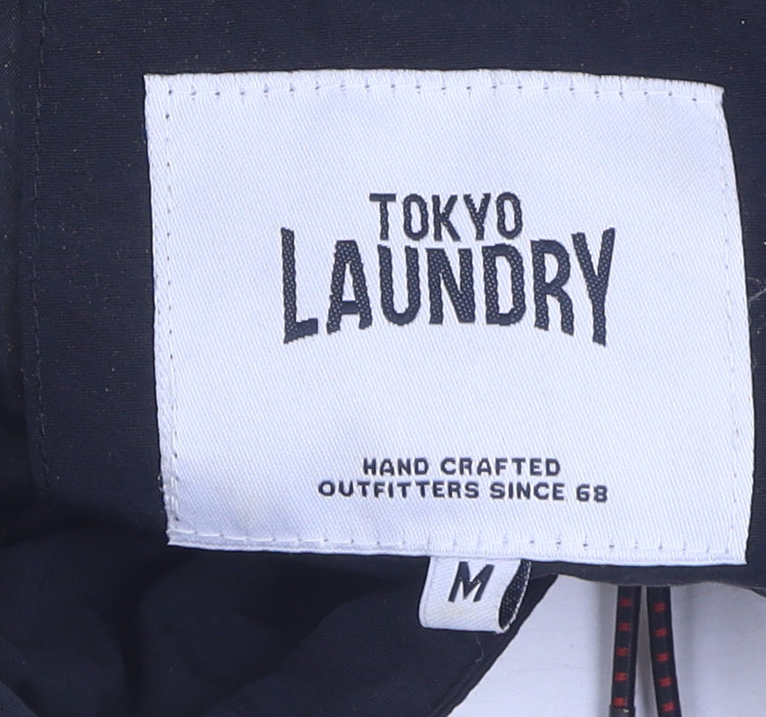 Tokyo Laundry Men's Beige Medium Hooded Fleece Jacket