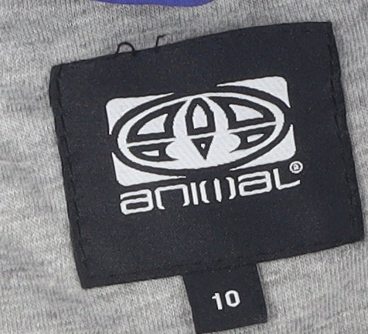 Animal Women's Blue Puffer Waistcoat Size 10