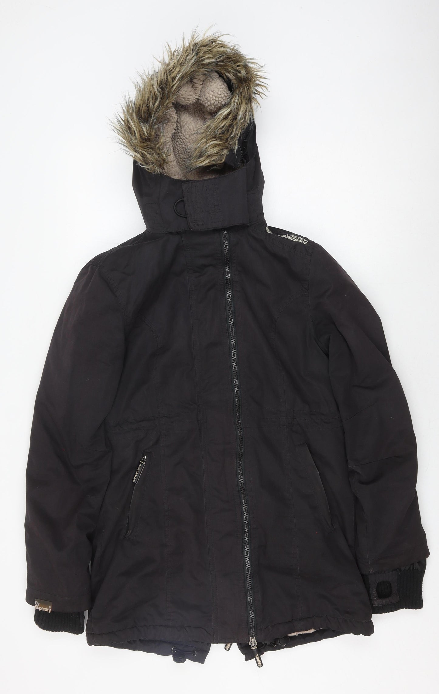 Superdry Women's Black Parka Jacket M Winter