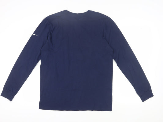 Nike Men's Blue Seahawks Sport Long Sleeve T-Shirt L