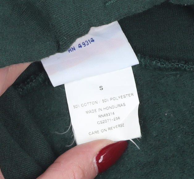 Champion Men's Green Pullover Hoodie - Size S