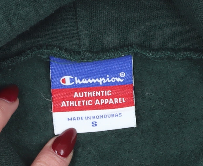 Champion Men's Green Pullover Hoodie - Size S