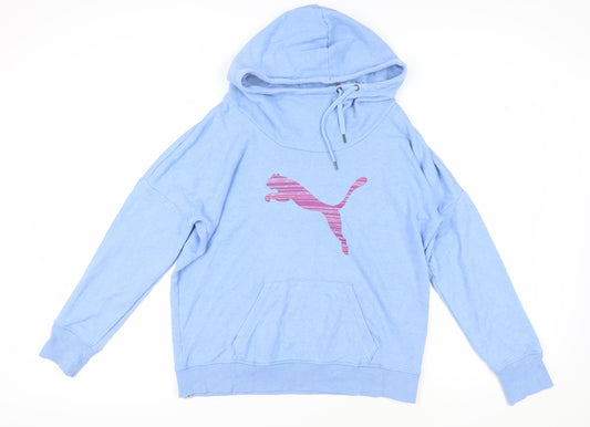 Puma Women's Blue Pullover Hoodie UK Size 14
