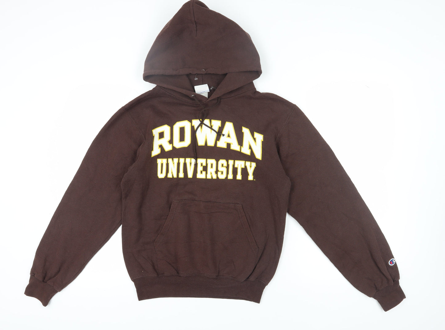 Champion Unisex Brown S Pullover Hoodie with Logo