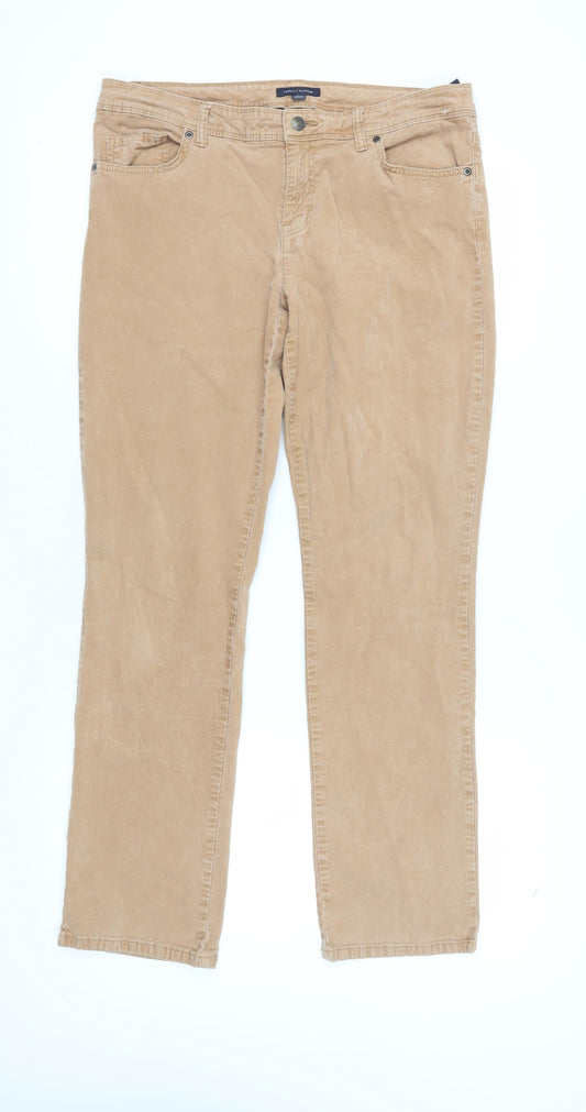 Tommy Hilfiger Women's Beige Chino Trousers Size 12