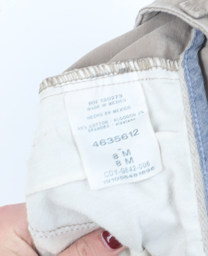Lee Women's Beige Chino Trousers Size 8 Slim Fit