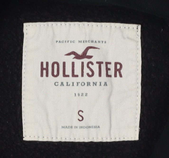 Hollister Men's Black Pullover Hoodie, Size S