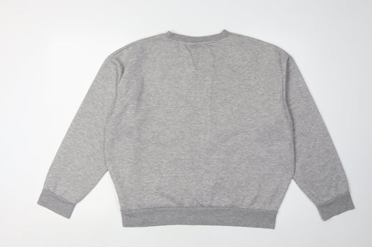 Disney Women's Grey Mickey & Minnie Sweatshirt M