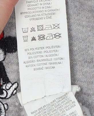 Disney Women's Grey Mickey & Minnie Sweatshirt M