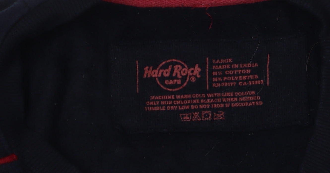 Hard Rock Unisex Black L Pullover Sweatshirt