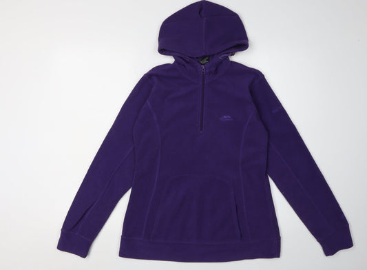 Trespass Women's Purple Fleece Hoodie Size S