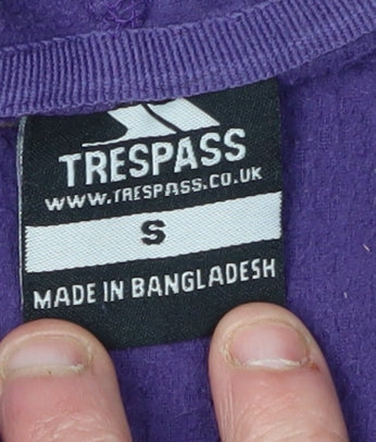 Trespass Women's Purple Fleece Hoodie Size S