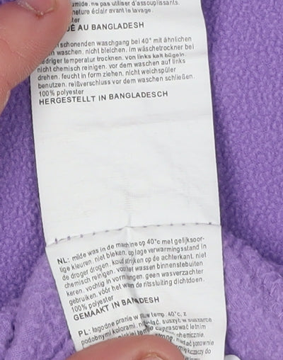 Additional view of Mountain Warehouse Purple girls’' fleece 1/2 zip sweatshirt 11-12