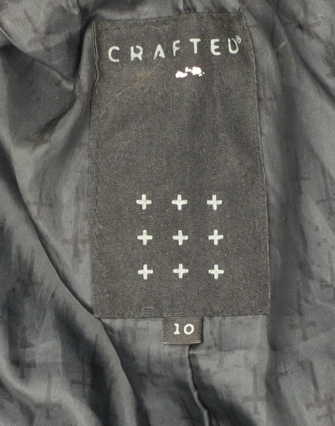 Crafted Women's Black Pea Coat Size 10 Classic Style