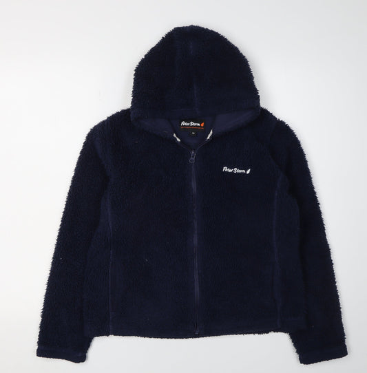 Peter Storm Boys Blue Hooded Jacket 13Y Full Zip