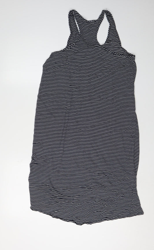 Gap Women's Black Striped Tank Dress M