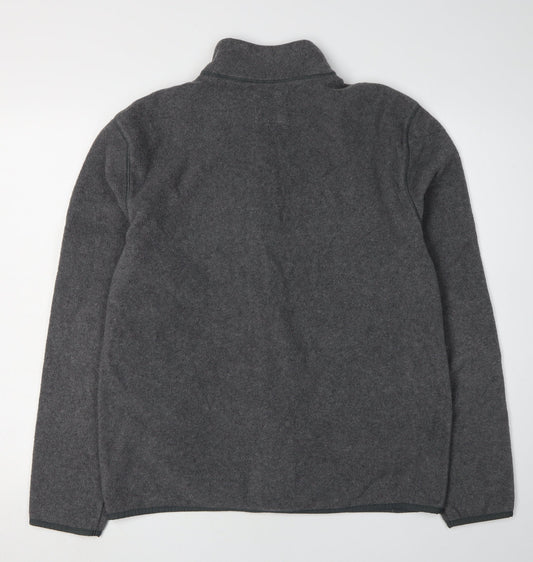 Gap Men's Grey Full Zip Jacket Size L Casual Warm