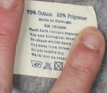 Jack Wills Men's Grey Full Zip Hoodie, Size S