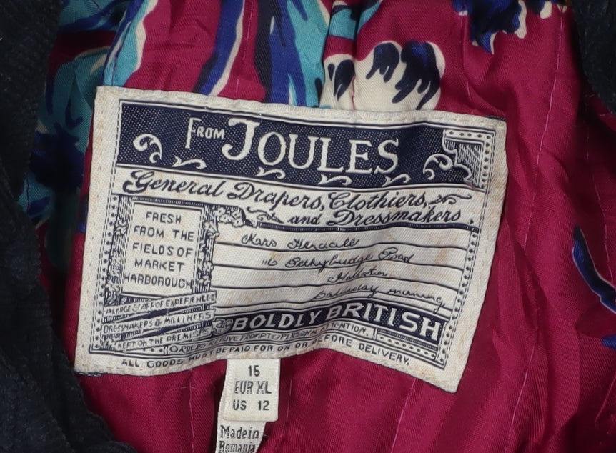 Joules Women's Blue Belted Jacket Size 12 Casual