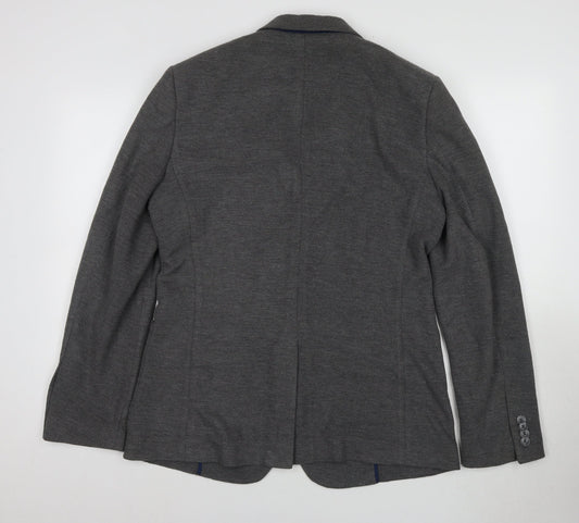Steel & Jelly Grey Men's Blazer, Size 40R, Two-Button Notch