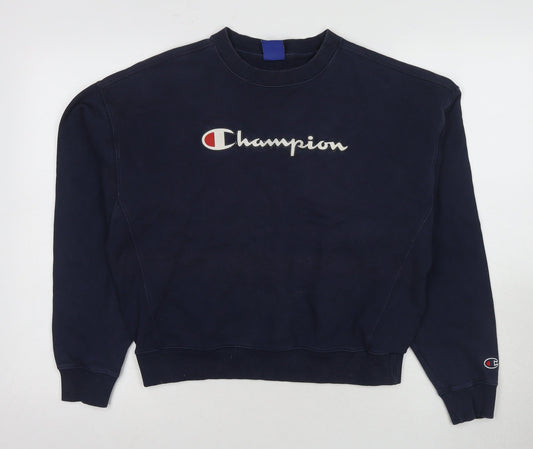 Champion Blue Unisex Medium Pullover Sweatshirt