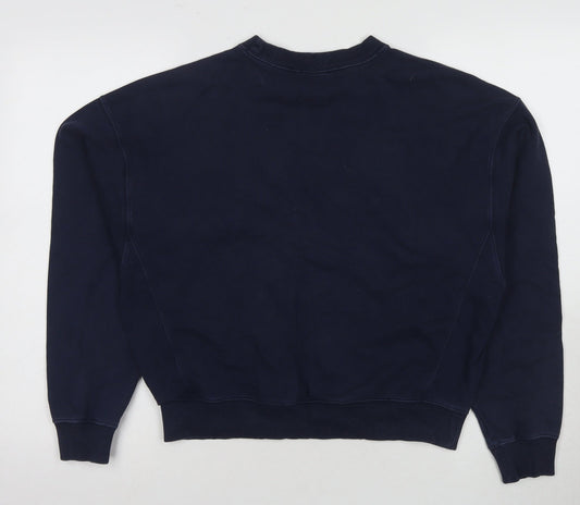 Champion Blue Unisex Medium Pullover Sweatshirt