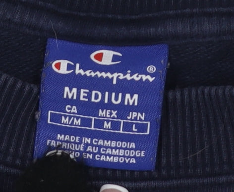 Champion Blue Unisex Medium Pullover Sweatshirt