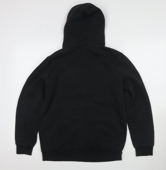 Puma Men's Black Pullover Hoodie, Size S, Logo Accent