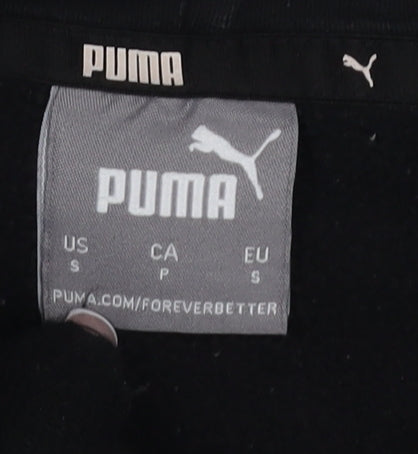 Puma Men's Black Pullover Hoodie, Size S, Logo Accent