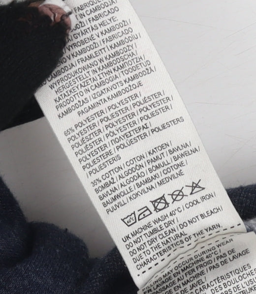 Slazenger Men's Blue Pullover Hoodie, L, Logo Accent