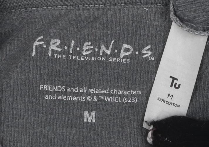 Friends Grey Holiday Armadillo T-Shirt M Unisex