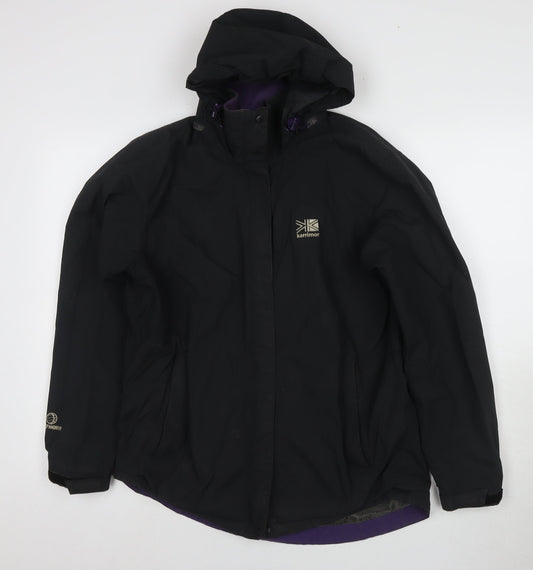 Karrimor Women's Black Waterproof Hooded Jacket Size 12