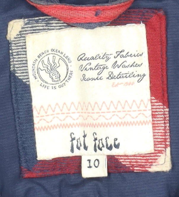 Fat Face Women's Navy Anorak Jacket Size 10