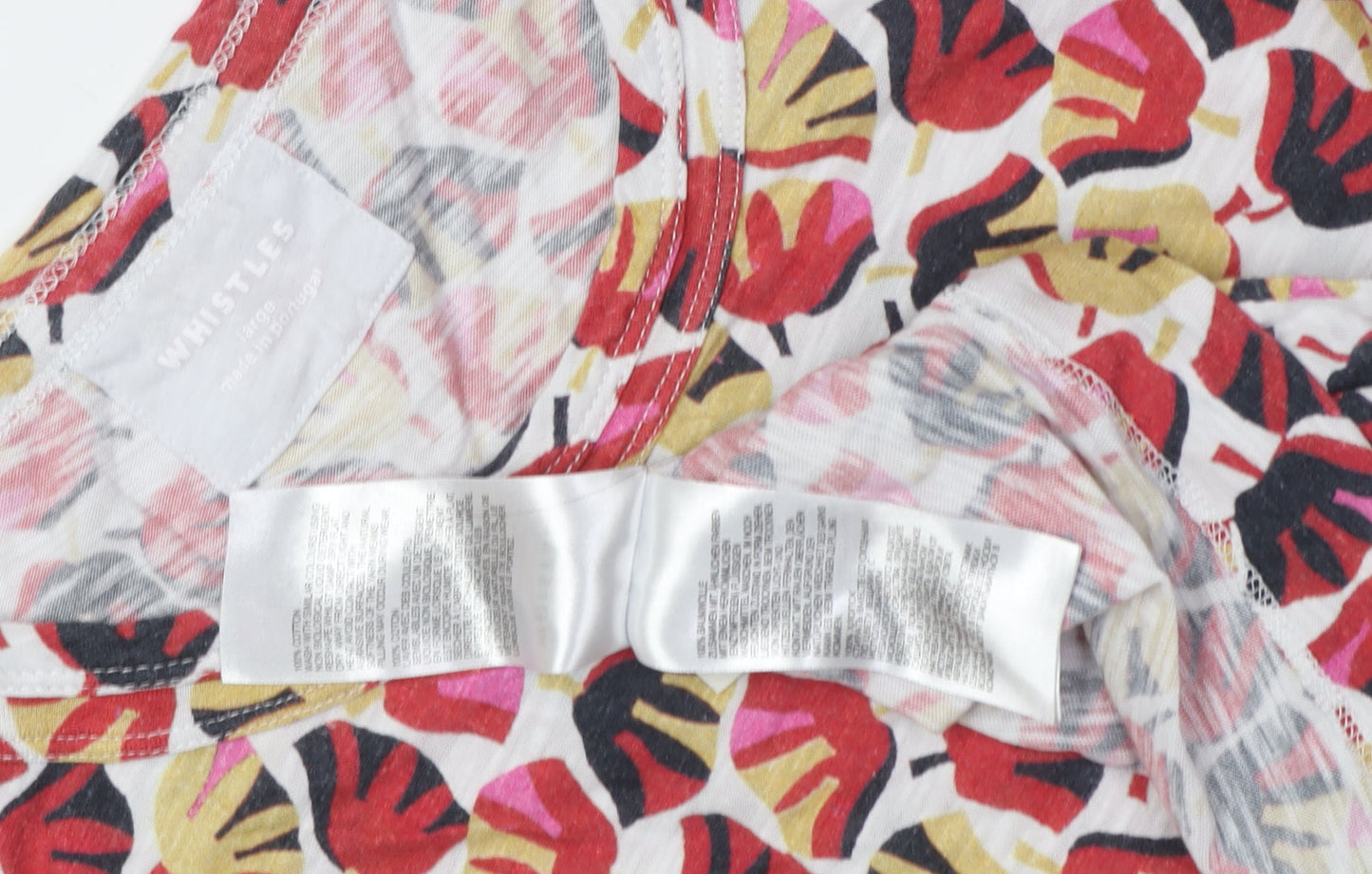 Whistles Women's Multicoloured Floral T-Shirt Size L