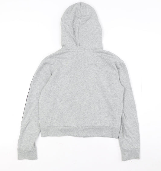 Gap Boys Grey Full Zip Hoodie L with Rainbow Accents