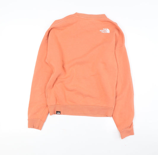 The North Face Women's Orange Sweatshirt, Size M