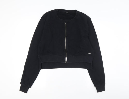 Diesel Women's Black Full Zip Sweatshirt S