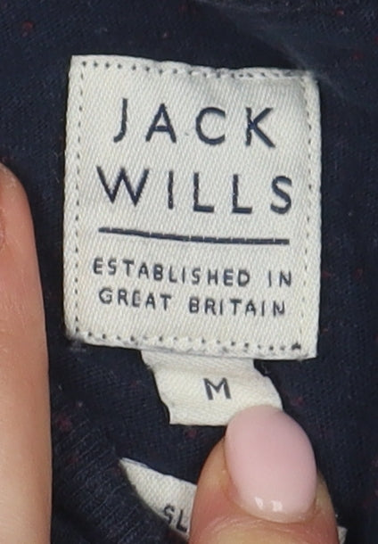 Jack Wills Men's Blue Crew Neck T-Shirt Medium