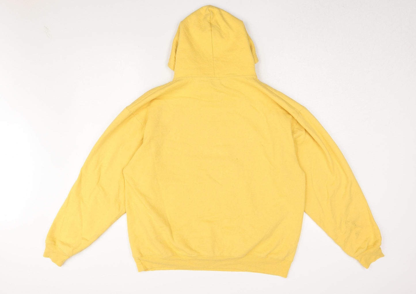Disney Unisex Yellow Hoodie L Pullover Graphic Print