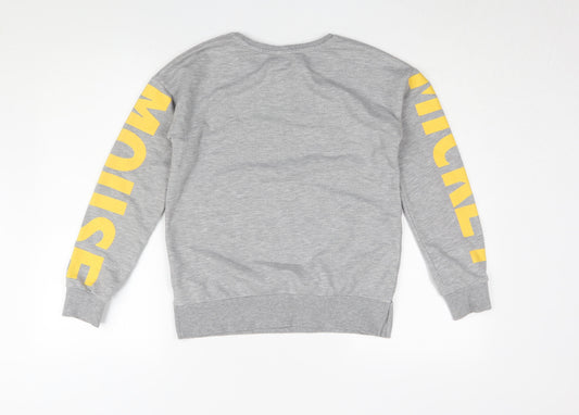 Disney Women's Grey Mickey Sweatshirt Size 6