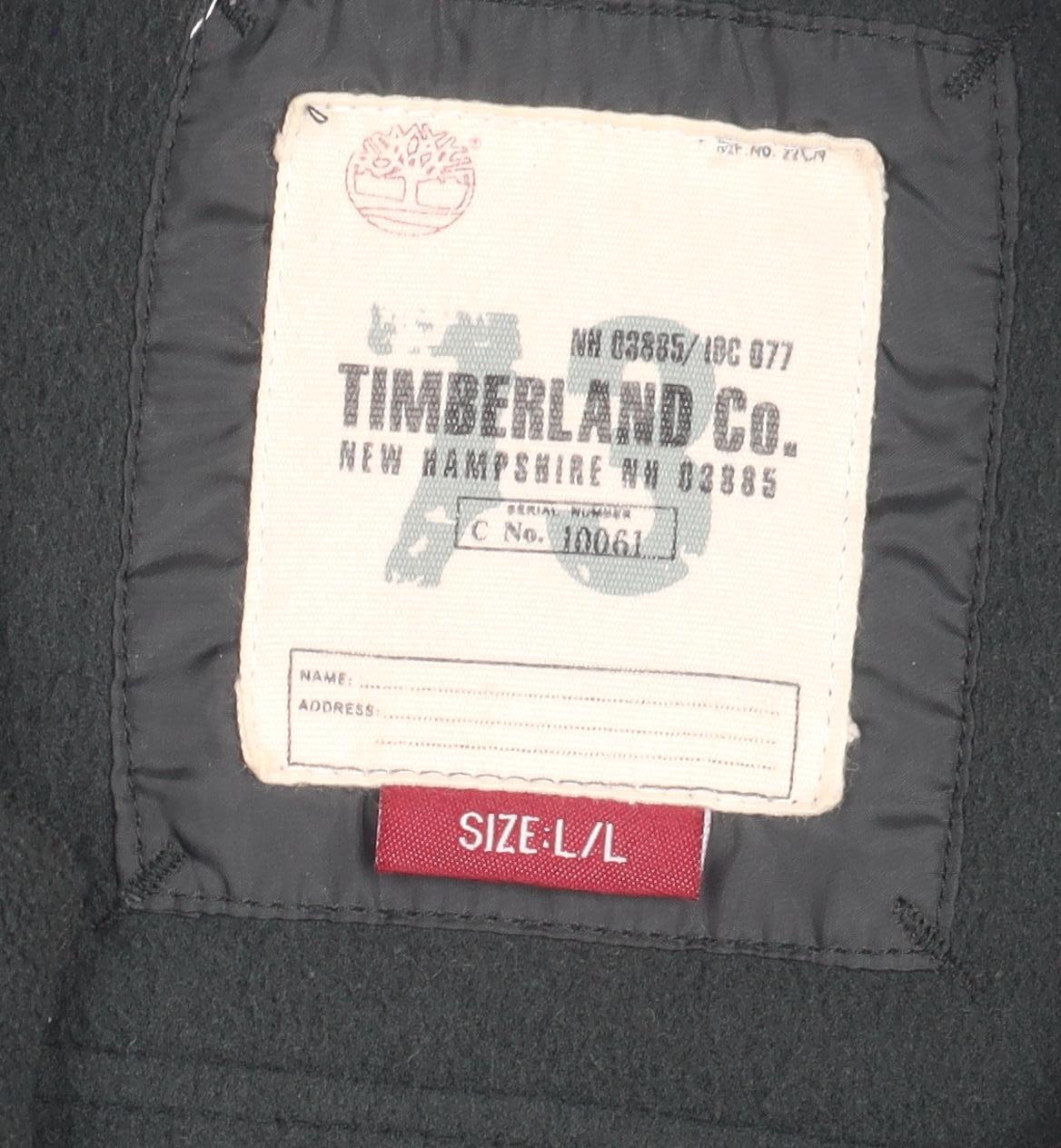 Timberland Unisex Black Fleece Jacket L Outdoor Casual