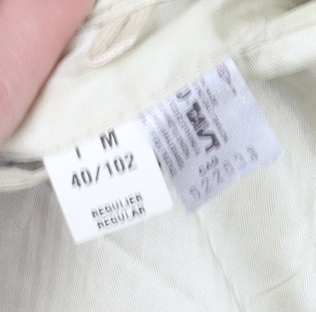 Harry Rosen Men's Brown Herringbone Wool Blazer 40