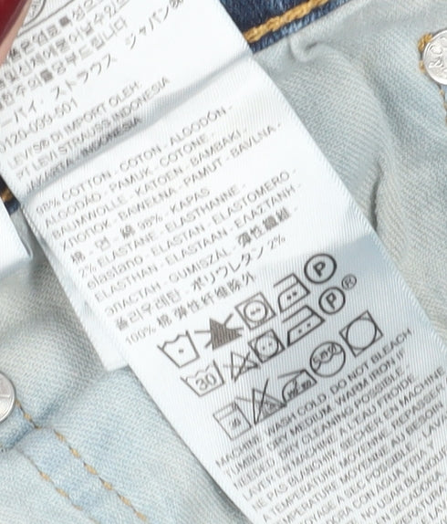 Levi Strauss & Co. Men's Blue Straight Jeans L