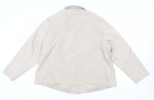 Bm Collection Beige Women's XL Jacket - Casual & Classic