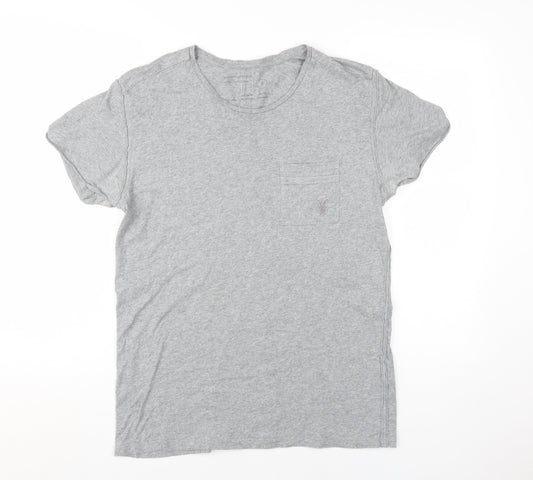 AllSaints Men's Grey Medium Crew Neck T-Shirt