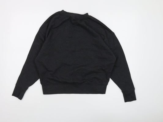 Next Petite Women's Black Pullover Sweatshirt XS